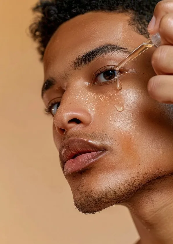 Client during Aquafacial treatment