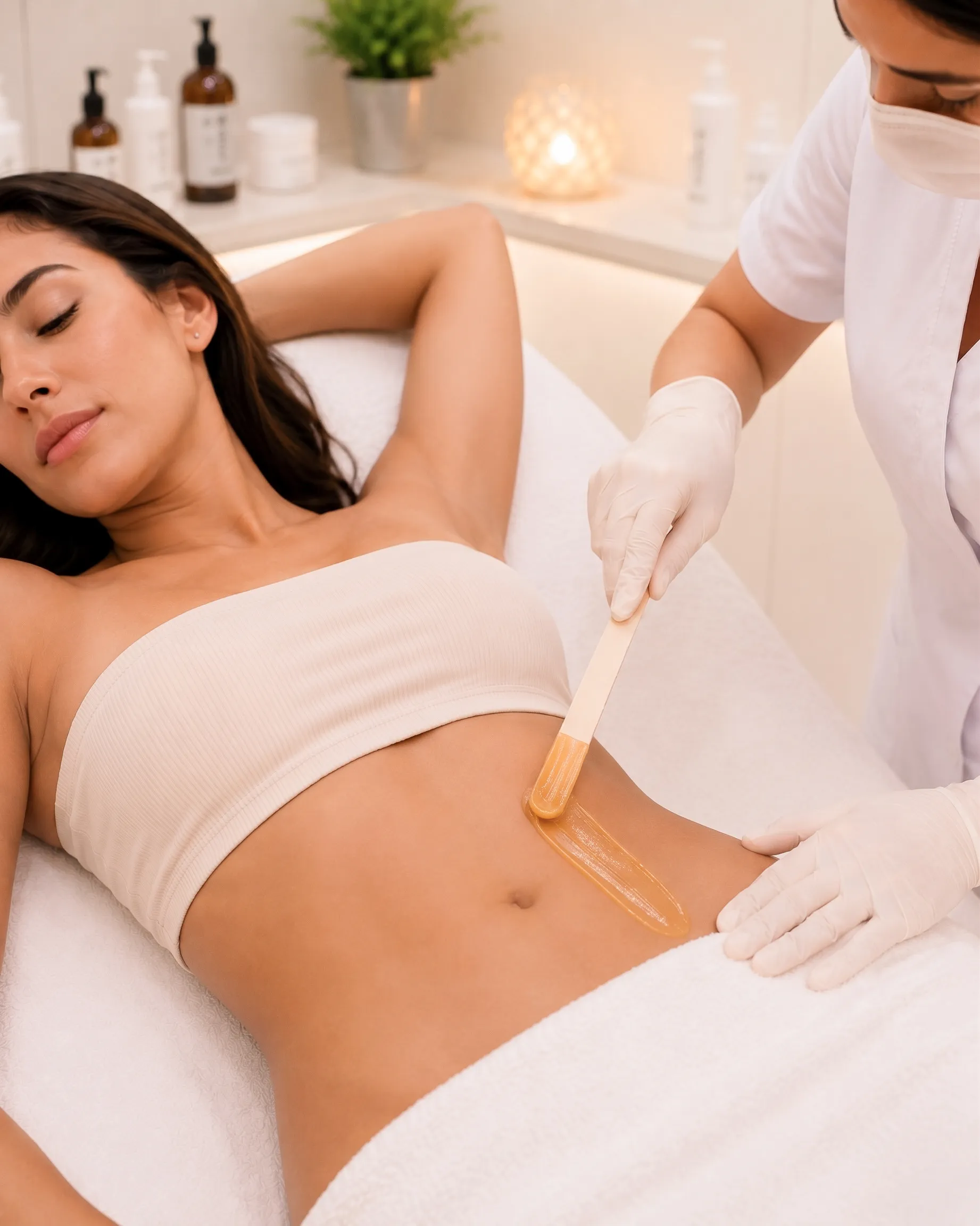 Waxing Behandlung am Bauch bei Sanft & Schön Berlin