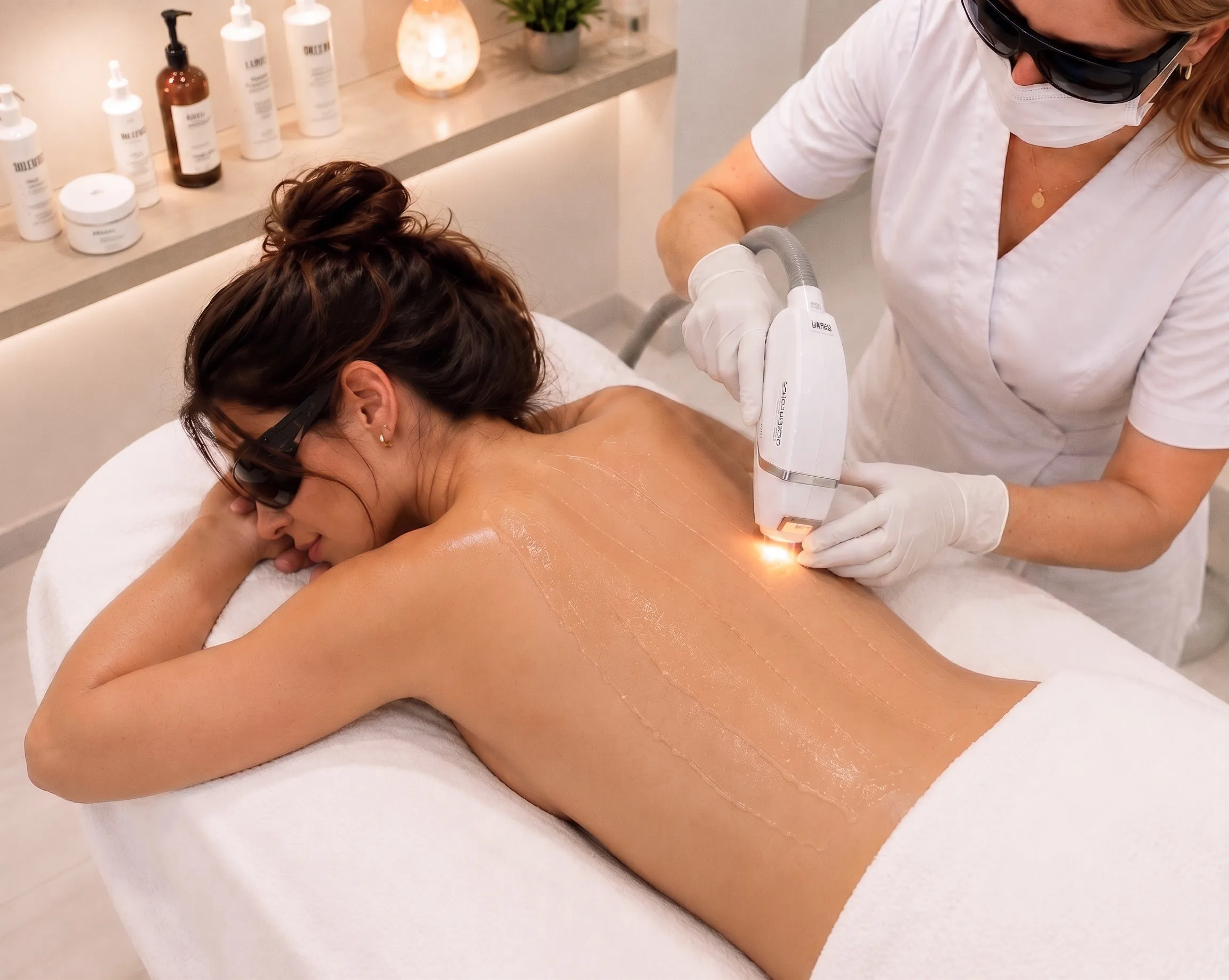 Laser Haarentfernung an Rücken und Schultern bei Sanft & Schön Berlin