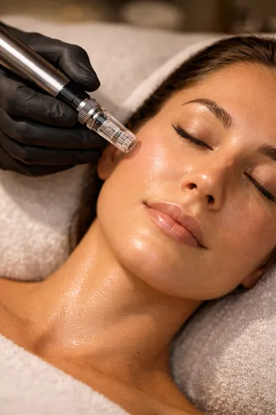 Microneedling Dermapen close-up