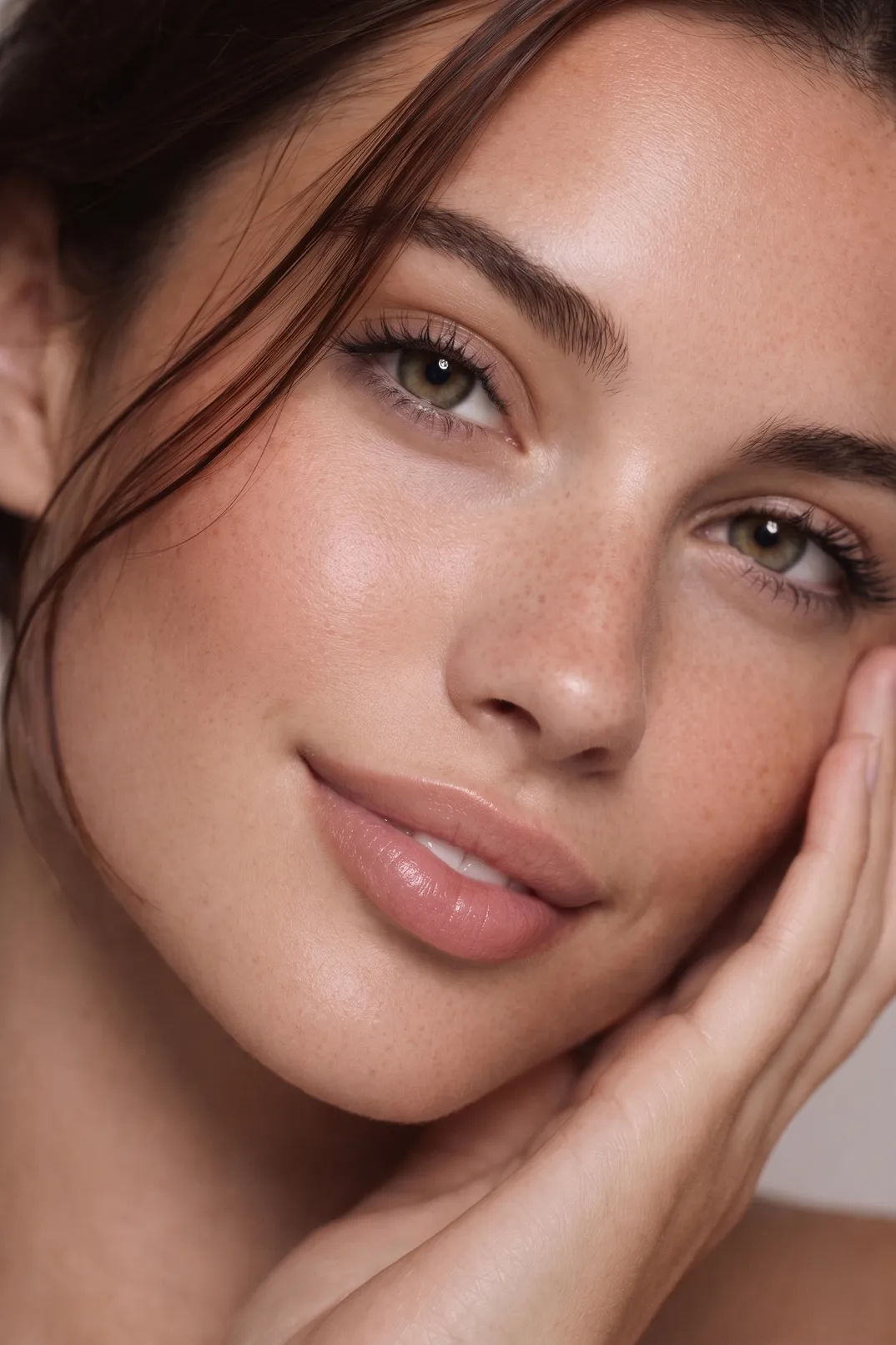 Woman after Microneedling treatment