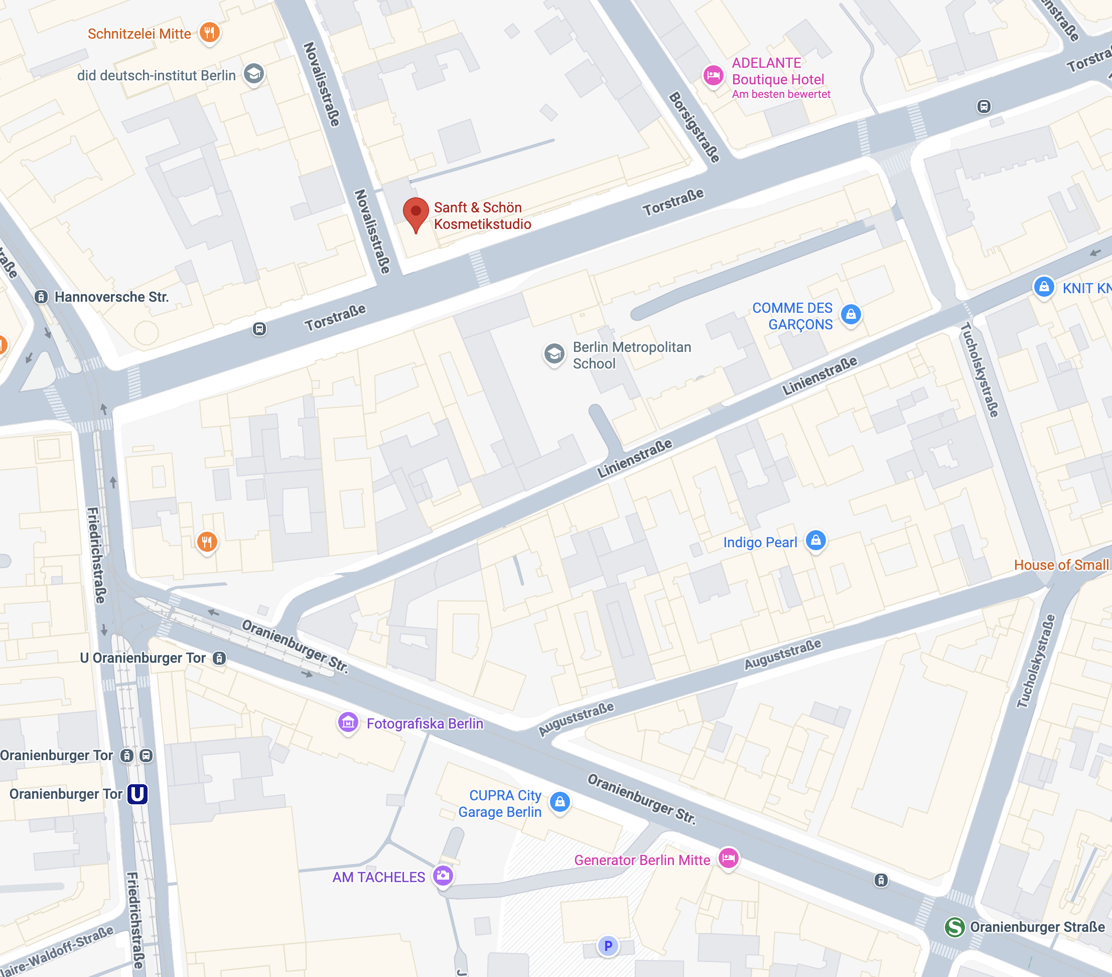 Standort Sanft & Schön, Novalisstraße 1, Berlin