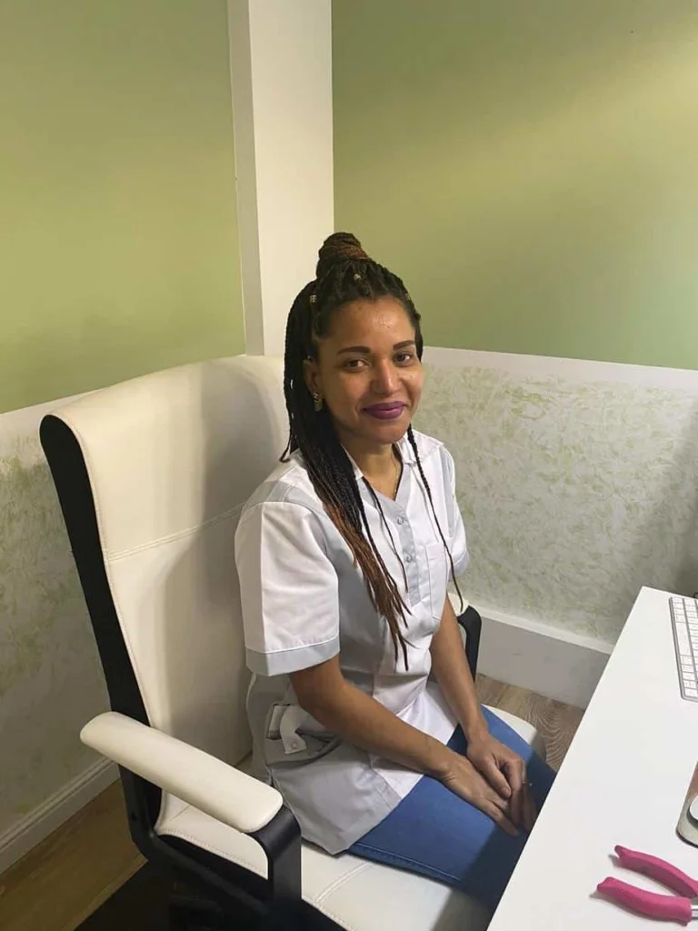 Friendly lady at reception