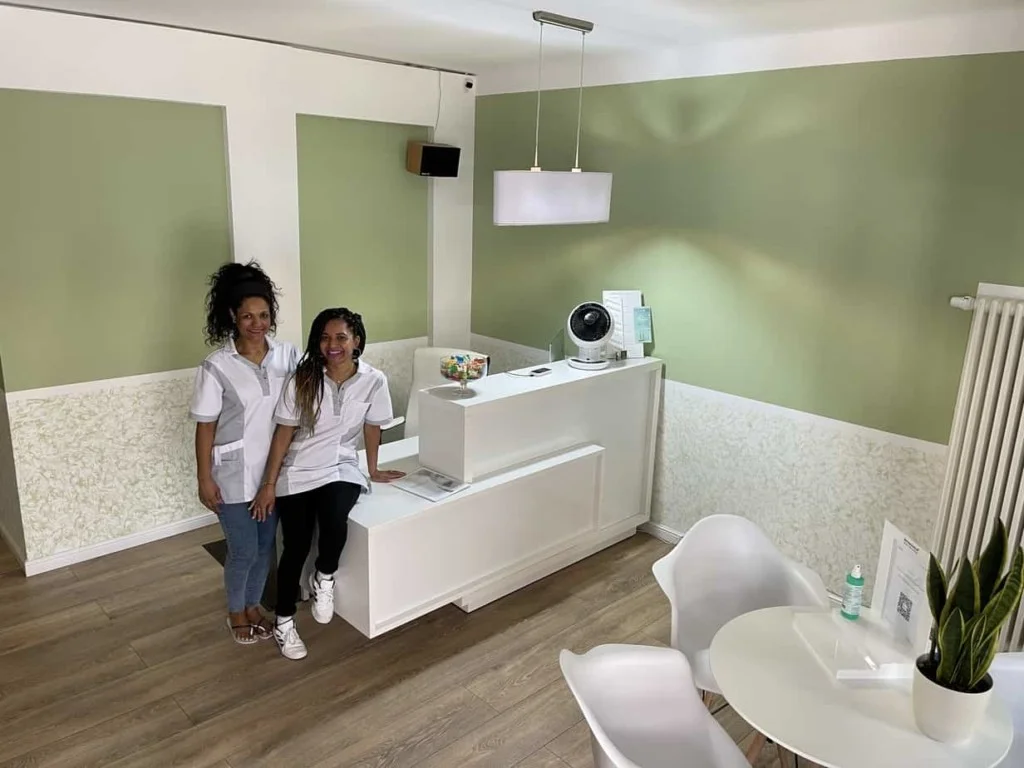 Our team at the reception desk