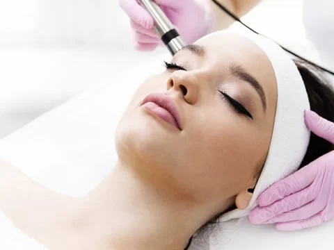 Facial treatment - microdermabrasion